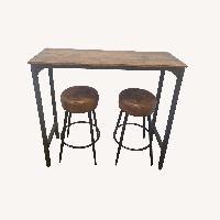Breakfask Nook Stool Table Set