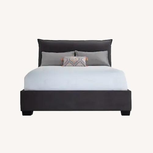 Used Bob's Discount Furniture Dark Gray King Bed for sale on AptDeco
