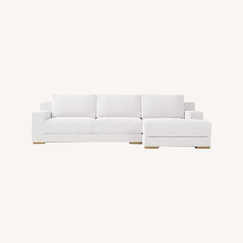 Used West Elm Dalton 2-Piece Chaise Sectional 121” for sale on AptDeco