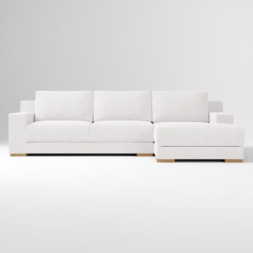 Used West Elm Dalton 2-Piece Chaise Sectional 121” for sale on AptDeco