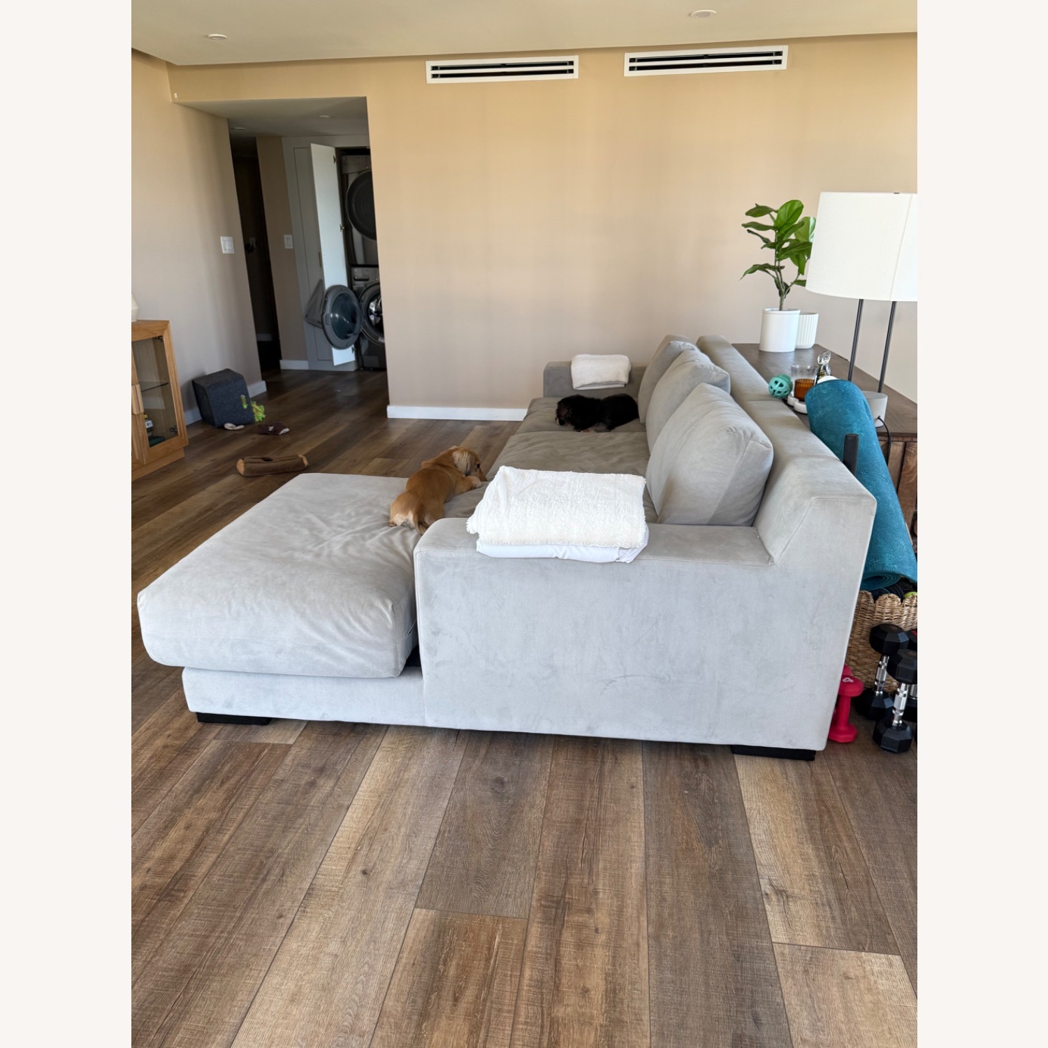 West Elm Dalton 2-Piece Chaise Sectional 121” - image-3