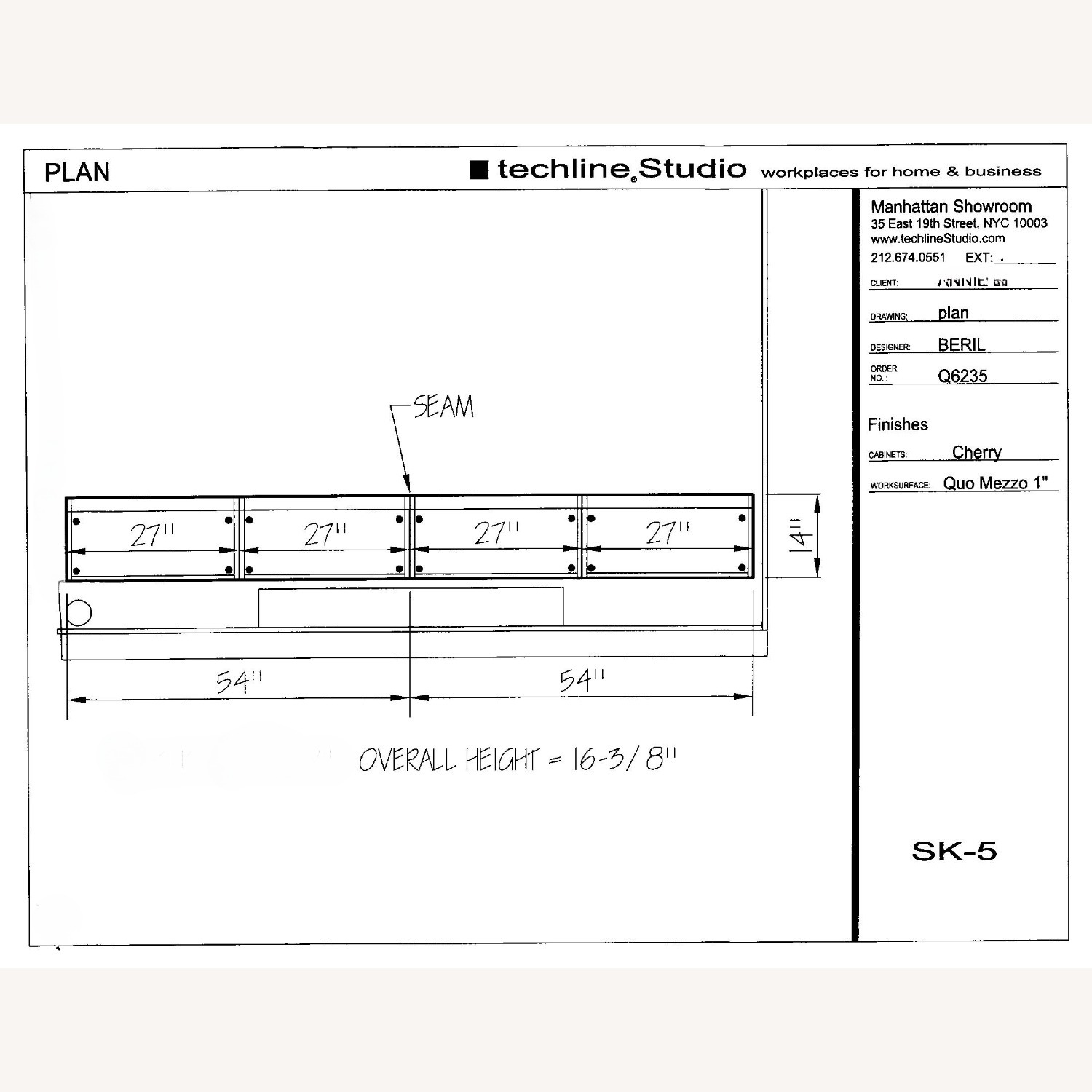 Techline Furniture Dark Brown Wood Bookcase - image-3