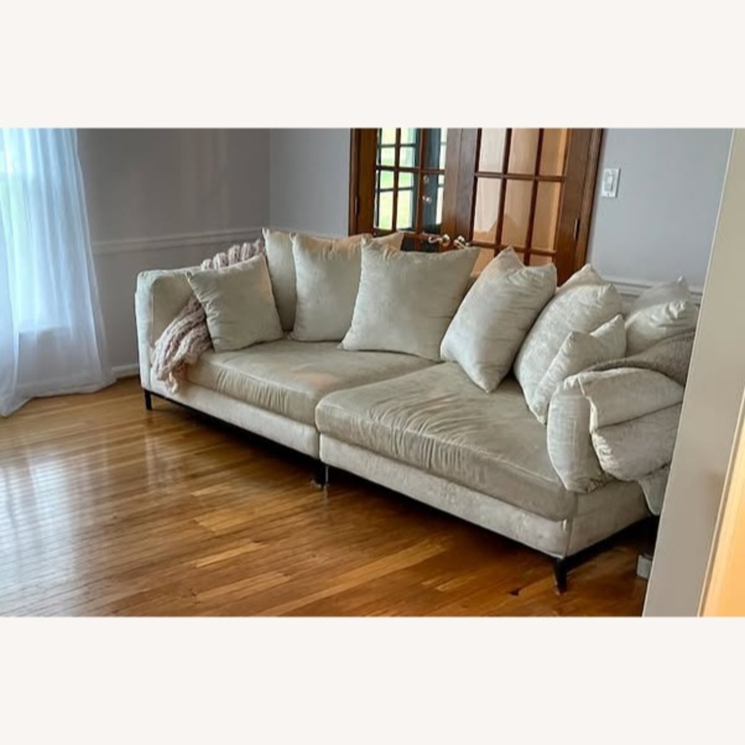 Restoration Hardware Cloud White 2 Piece Sectional - image-1