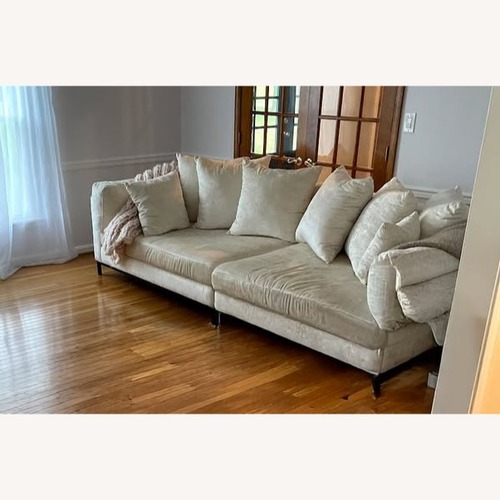 Used Restoration Hardware Cloud White 2 Piece Sectional for sale on AptDeco