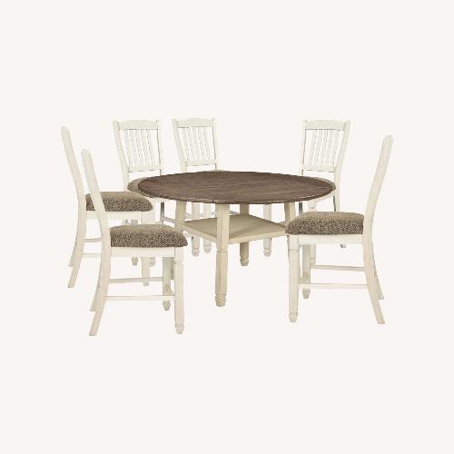 Used Ashley Furniture Natural Wood Dining Set for sale on AptDeco