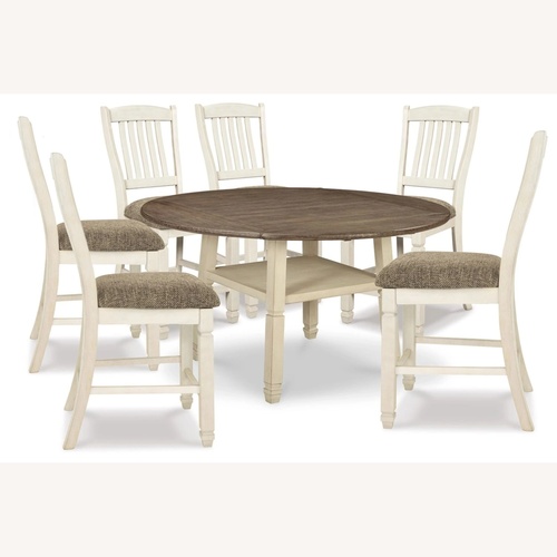 Used Ashley Furniture Natural Wood Dining Set for sale on AptDeco