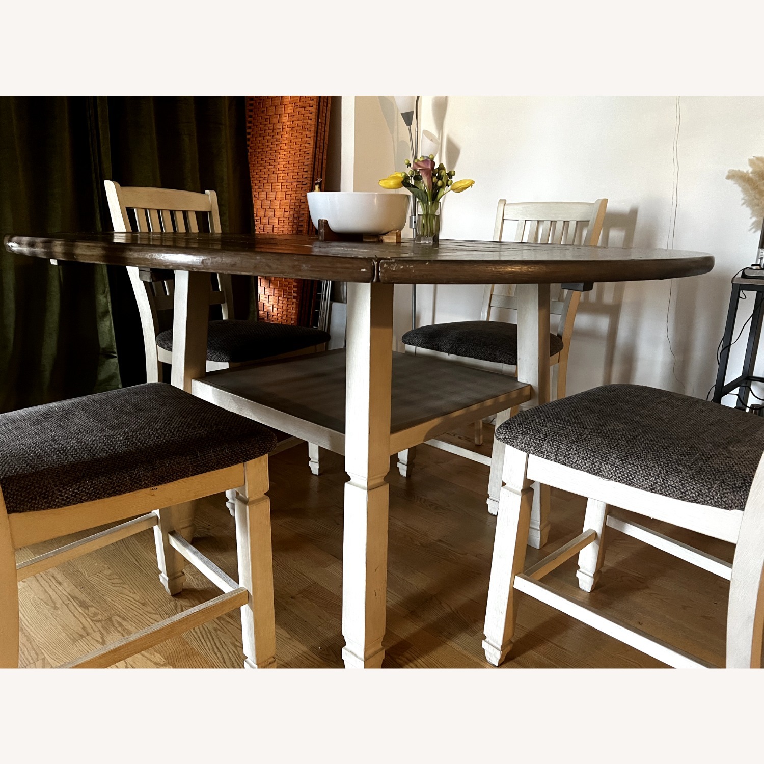 Ashley Furniture Natural Wood Dining Set - image-4