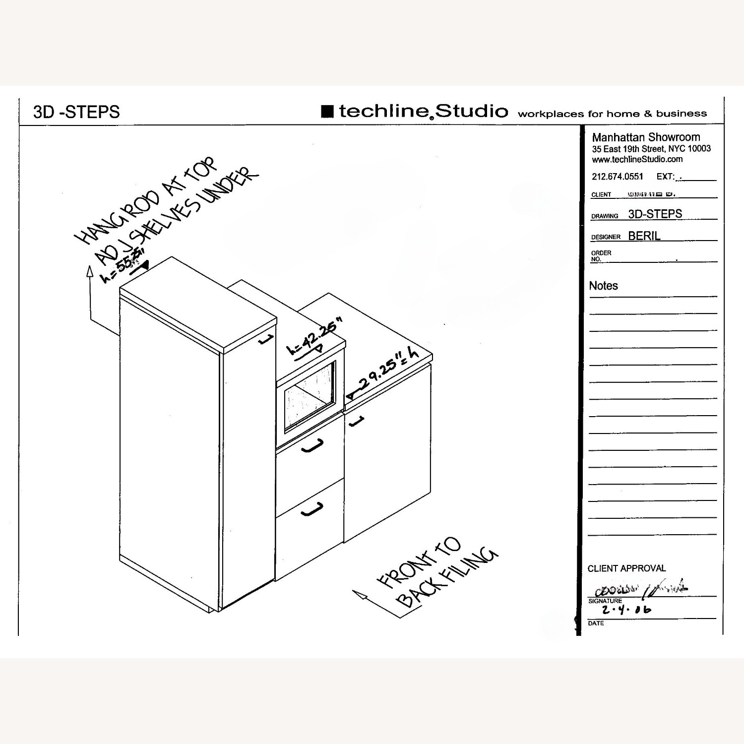 Techline Furniture Cherry Wood Case - image-3