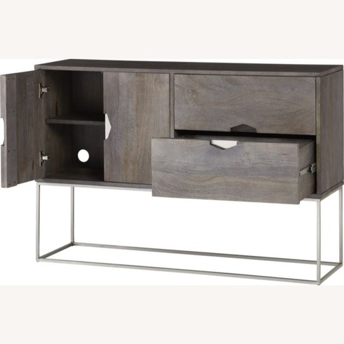 Used CB2 Smythe Console Dark Brown Wood Sideboard for sale on AptDeco