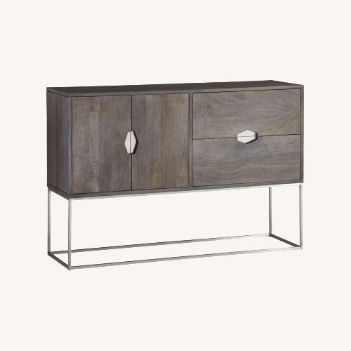 Used CB2 Smythe Console Dark Brown Wood Sideboard for sale on AptDeco