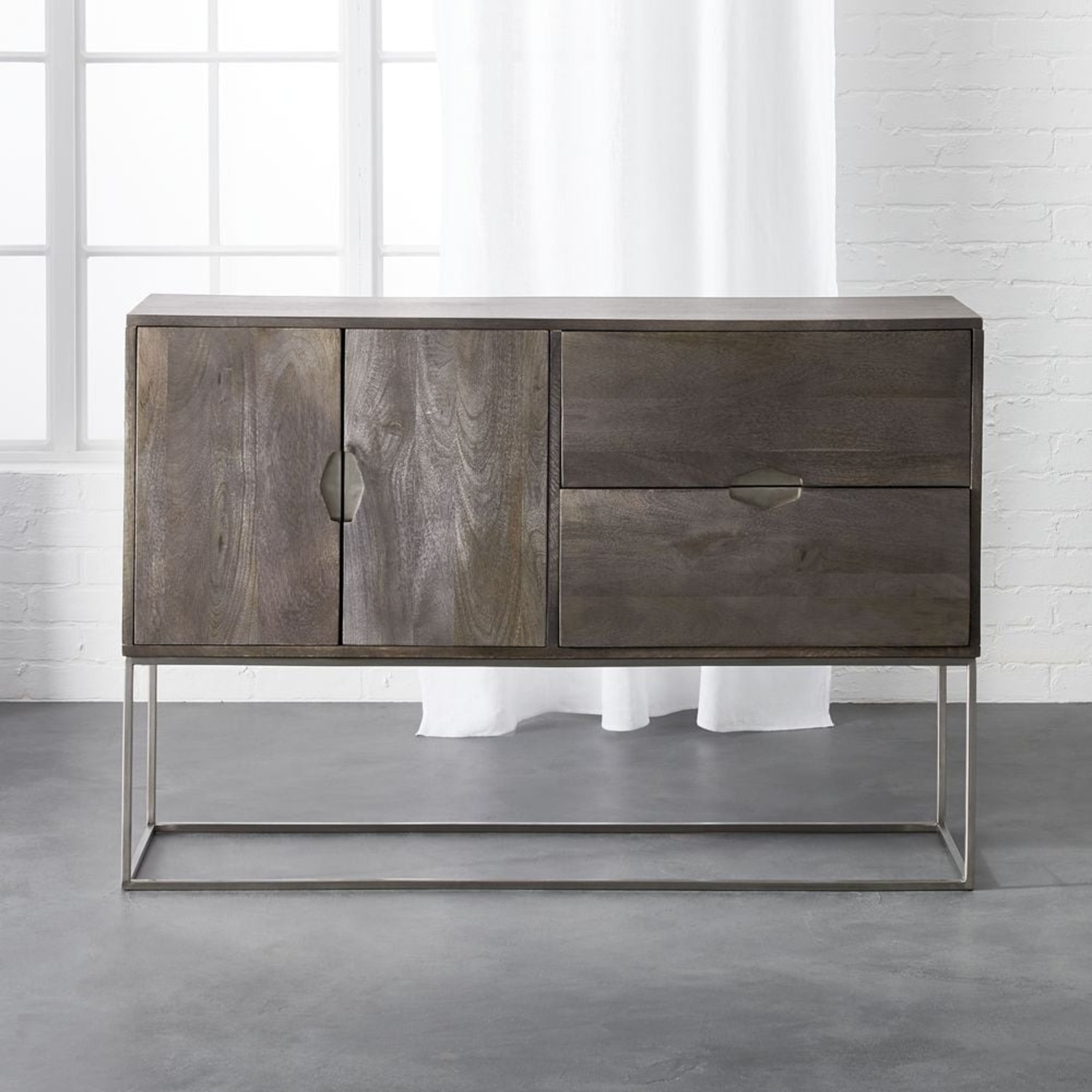 CB2 Smythe Console Dark Brown Wood Sideboard - image-4