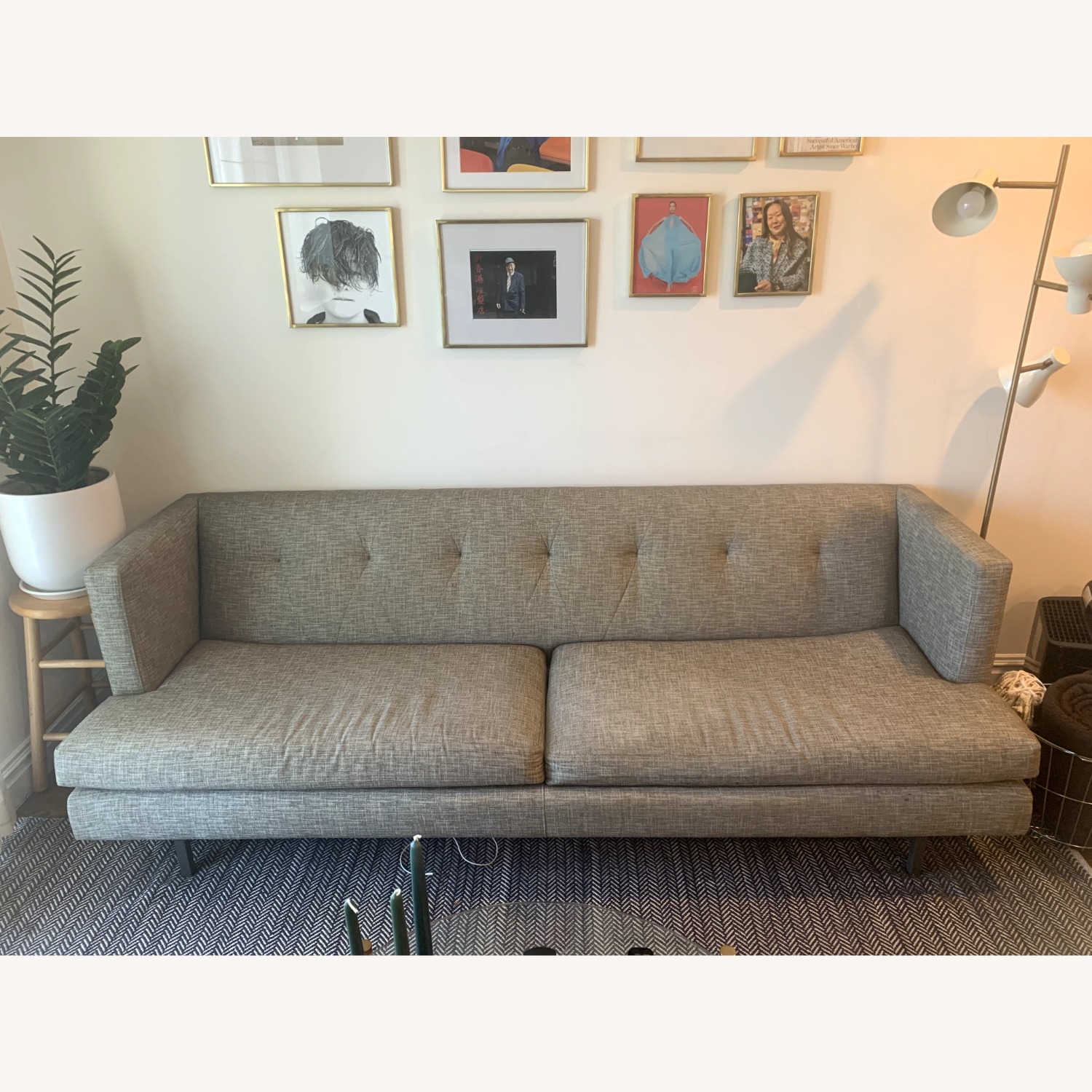 CB2 Avec Light Gray 3+ Seater Sofa - image-1