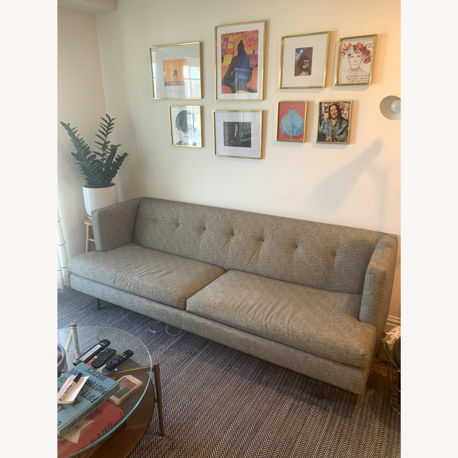 CB2 Avec Light Gray 3+ Seater Sofa - image-2