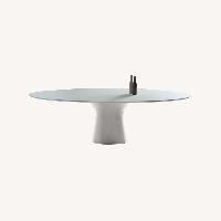 Bontempi White Oval Dining Table