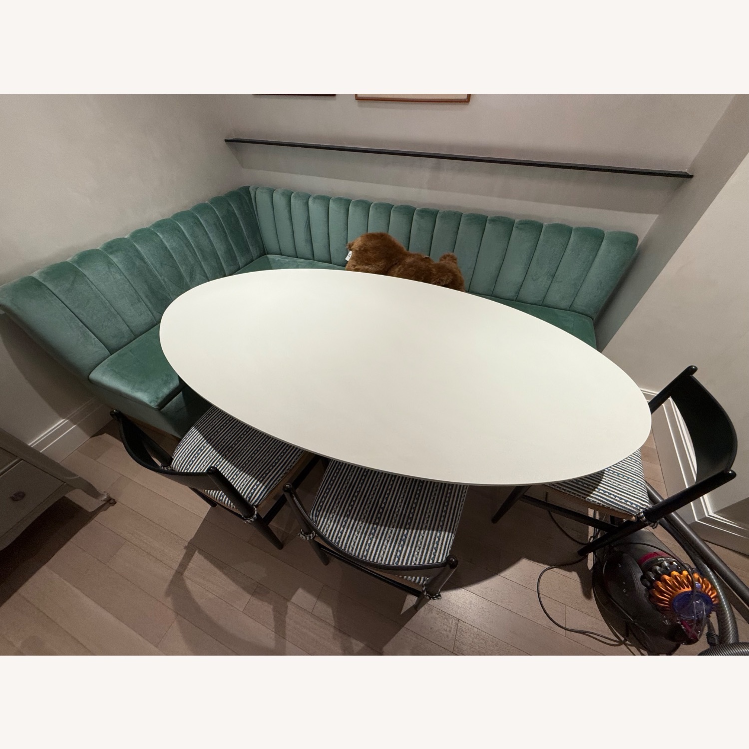 Bontempi White Oval Dining Table - image-1