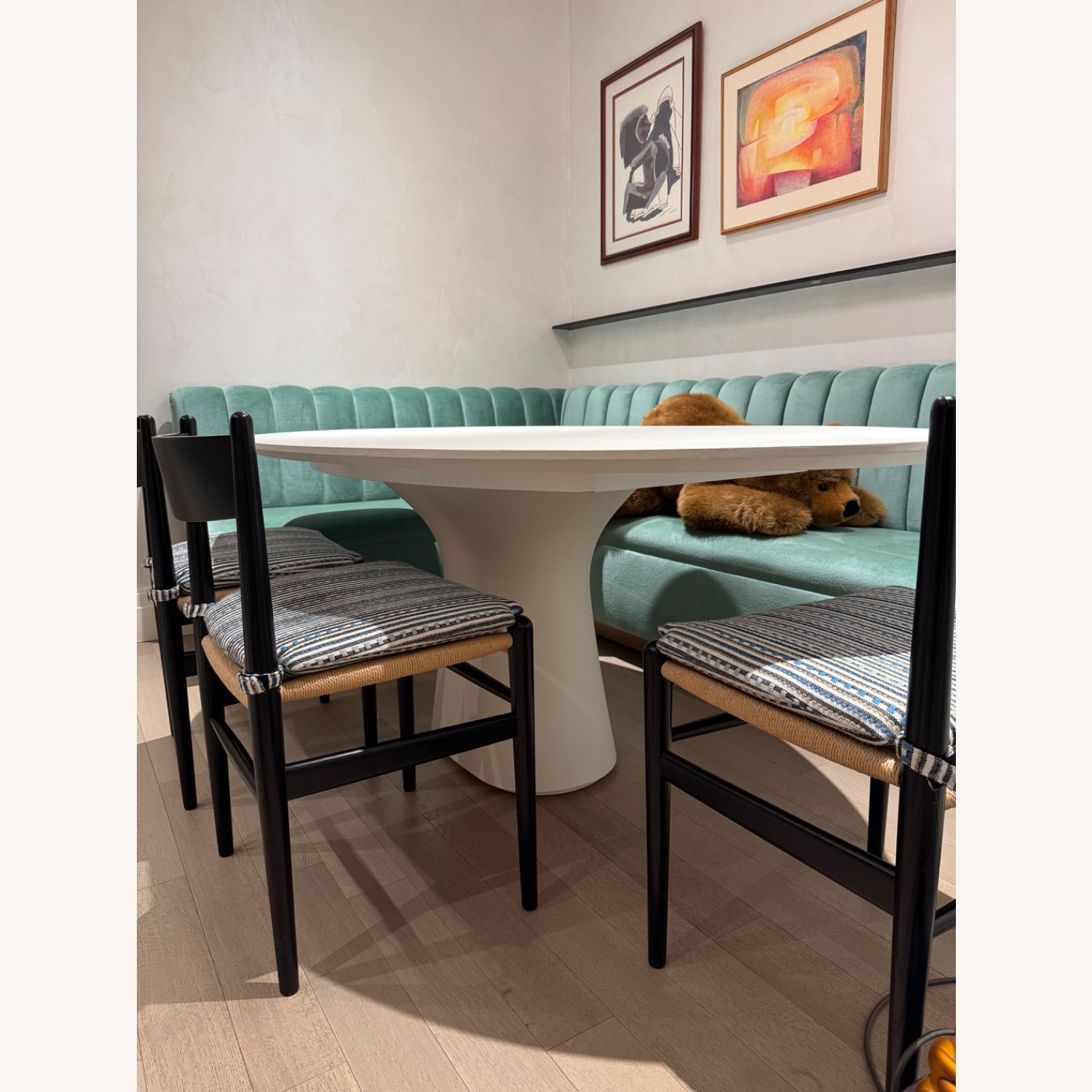 Bontempi White Oval Dining Table - image-3