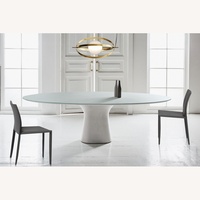 Bontempi White Oval Dining Table