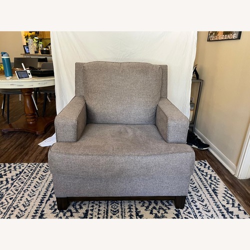 Used Ashley Furniture Kaywood Light Gray Fabric Armchair for sale on AptDeco