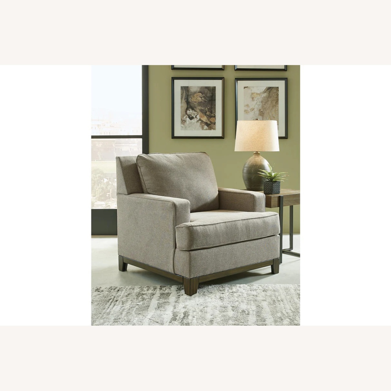 Ashley Furniture Kaywood Light Gray Fabric Armchair - image-5