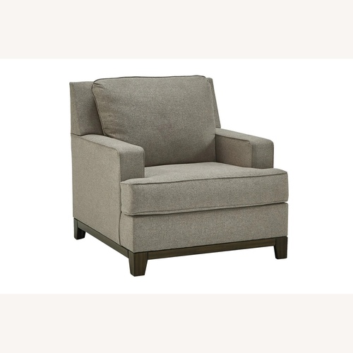 Used Ashley Furniture Kaywood Light Gray Fabric Armchair for sale on AptDeco