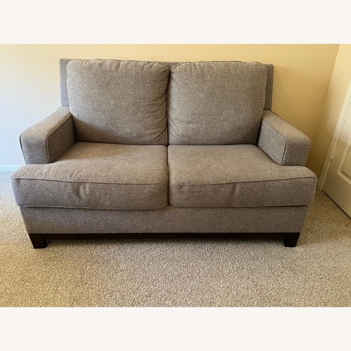 Used Ashley Furniture Kaywood Light Gray Fabric 2 Seater Sofa for sale on AptDeco