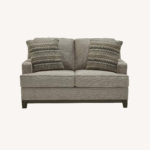 Used Ashley Furniture Kaywood Light Gray Fabric 2 Seater Sofa for sale on AptDeco