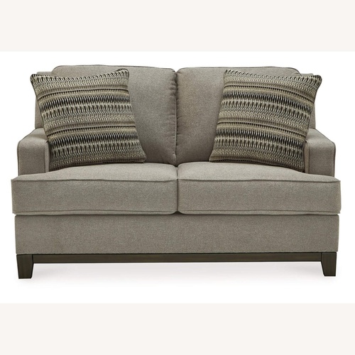 Used Ashley Furniture Kaywood Light Gray Fabric 2 Seater Sofa for sale on AptDeco
