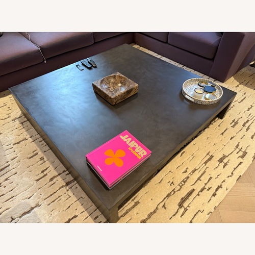 Used Restoration Hardware Black Concrete Coffee Table for sale on AptDeco