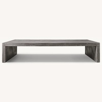 Restoration Hardware Black Concrete Coffee Table