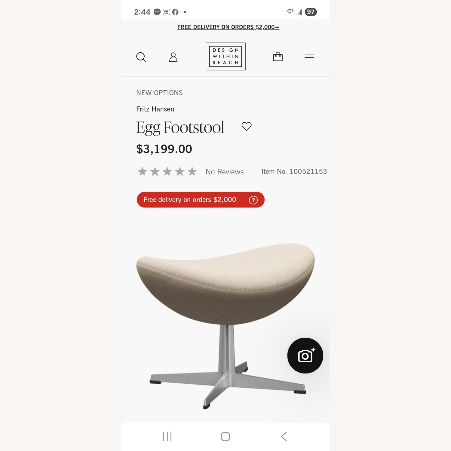 Fritz Hansen Authentic Arne Jacobsen Egg Chair  - image-2