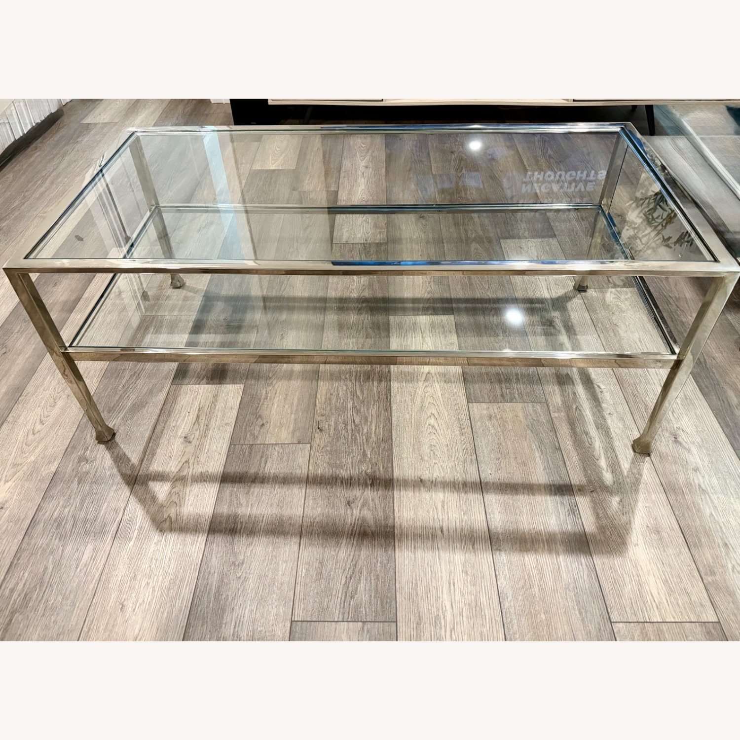 Pottery Barn Tanner Glass Coffee Table - image-2