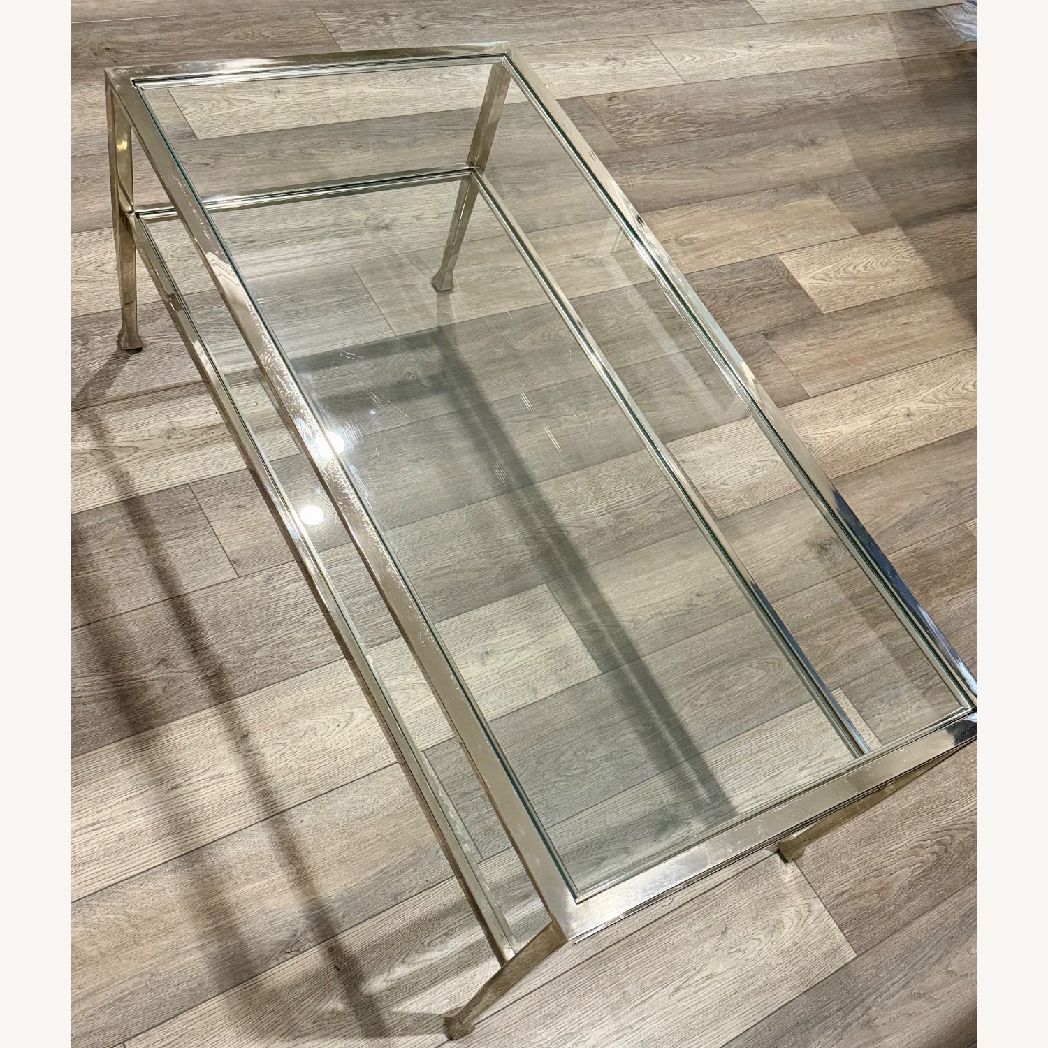 Pottery Barn Tanner Glass Coffee Table - image-1