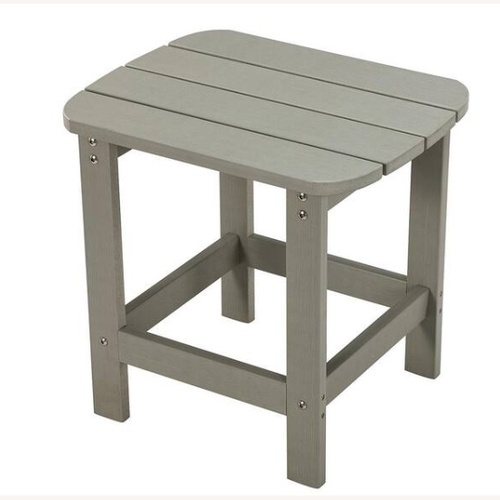 Used Home Depot Light Gray Resin End Tables for sale on AptDeco