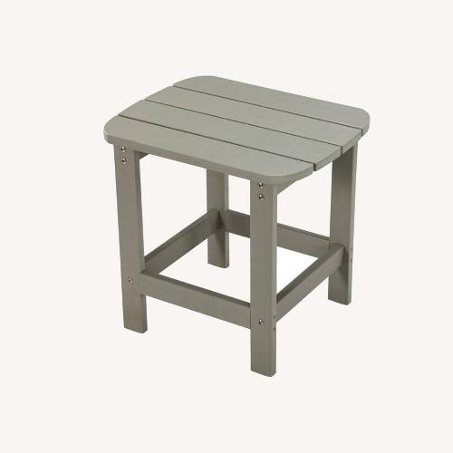Used Home Depot Light Gray Resin End Tables for sale on AptDeco