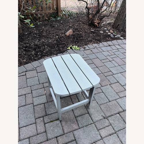 Used Home Depot Light Gray Resin End Tables for sale on AptDeco