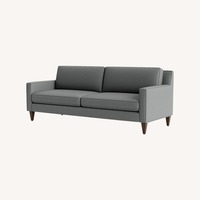 Joybird Blue Cotton 2 Seater Sofa