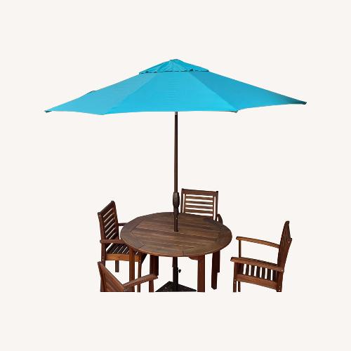 Used Frontgate  9 Foot Round Umbrella and Stand for sale on AptDeco
