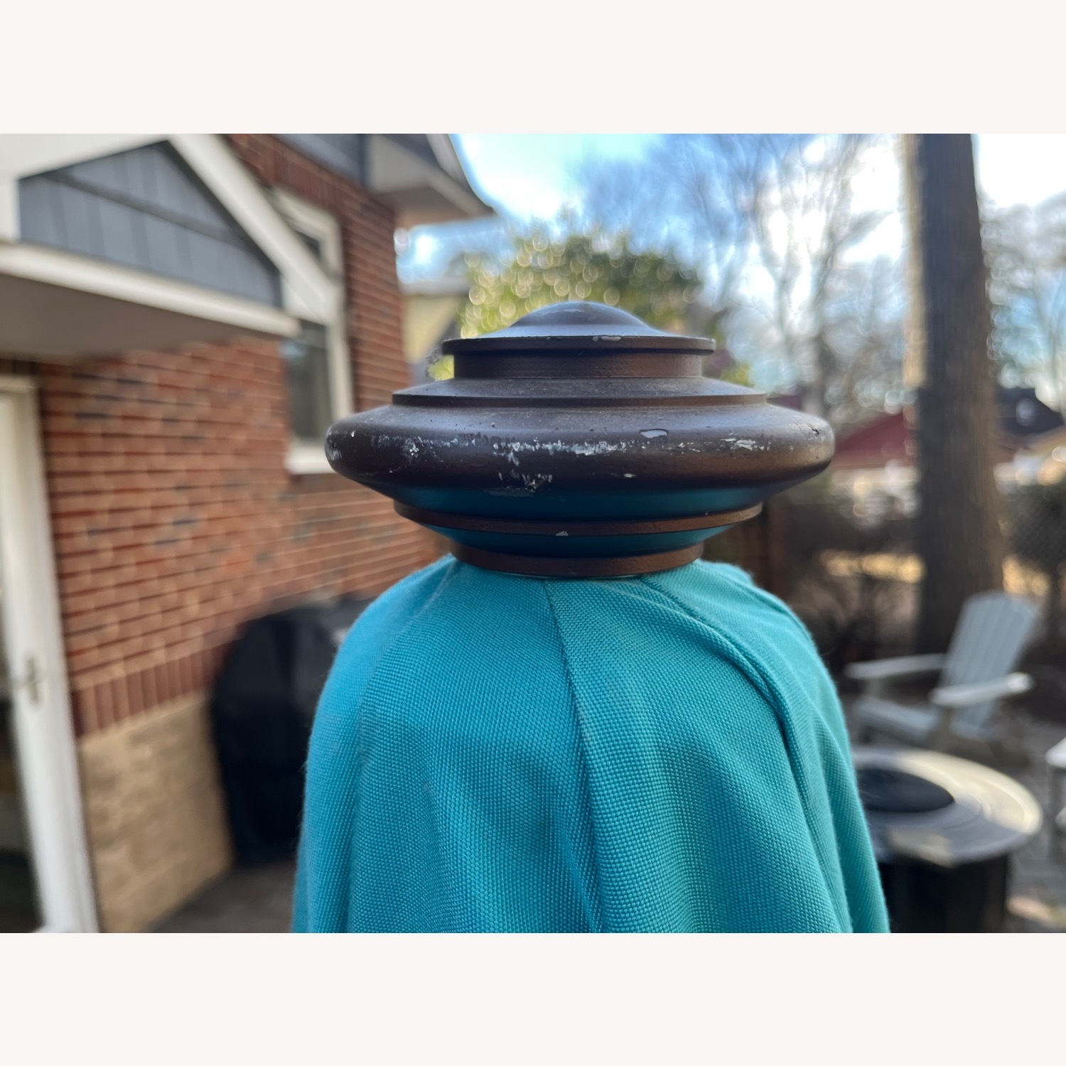 Frontgate  9 Foot Round Umbrella and Stand - image-1