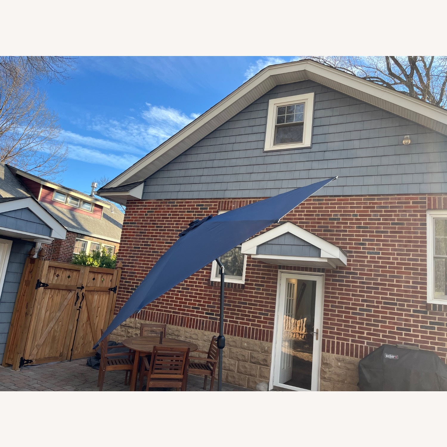 Amazon 9 Foot Umbrella with Stand and Solar Lights - image-3