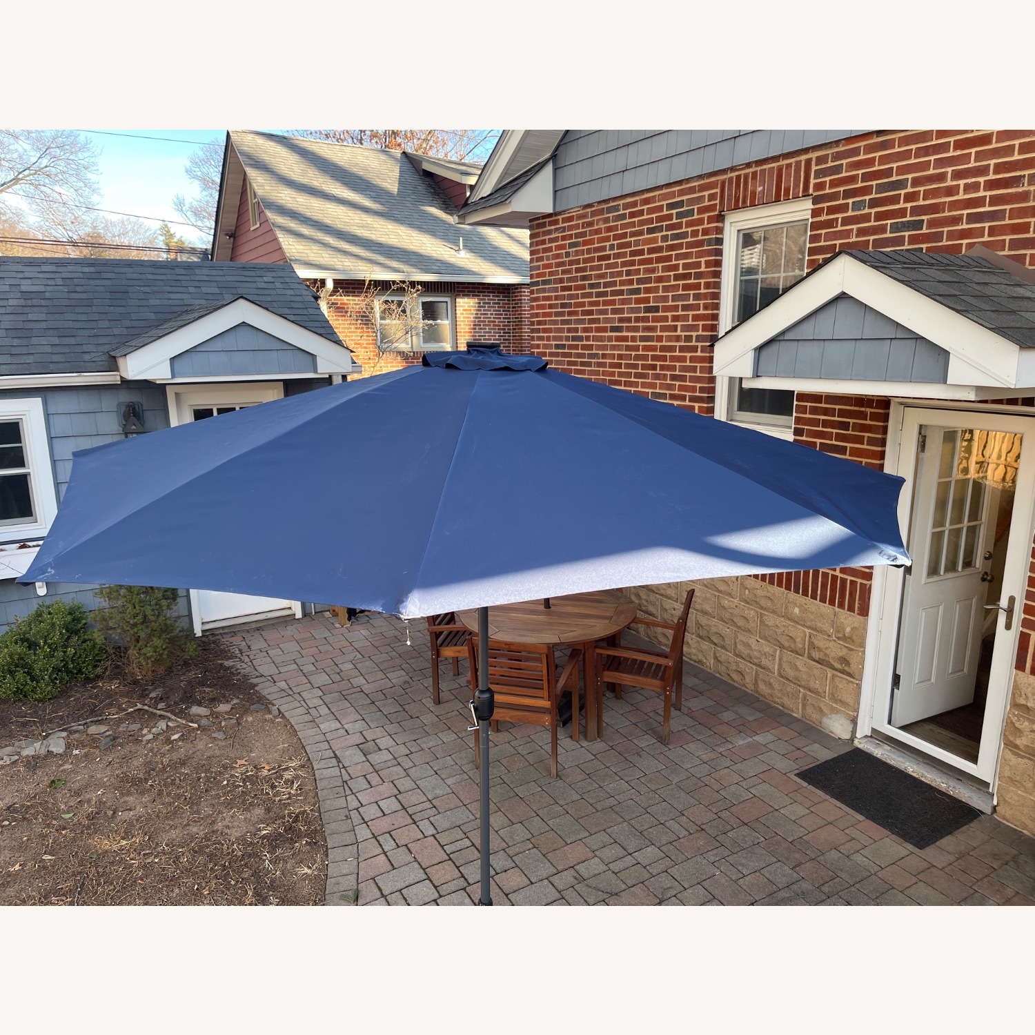 Amazon 9 Foot Umbrella with Stand and Solar Lights - image-5