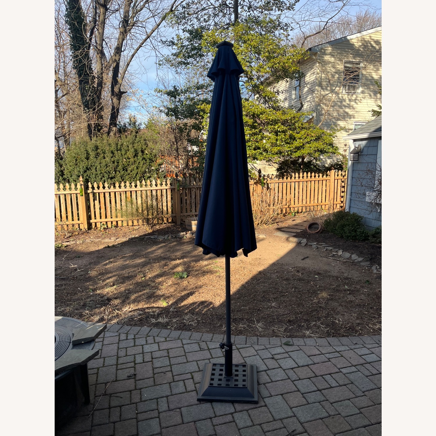 Amazon 9 Foot Umbrella with Stand and Solar Lights - image-6