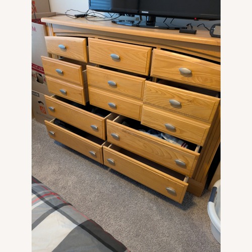 Used Levin Natural Wood Dresser- Oak for sale on AptDeco