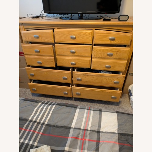 Used Levin Natural Wood Dresser- Oak for sale on AptDeco