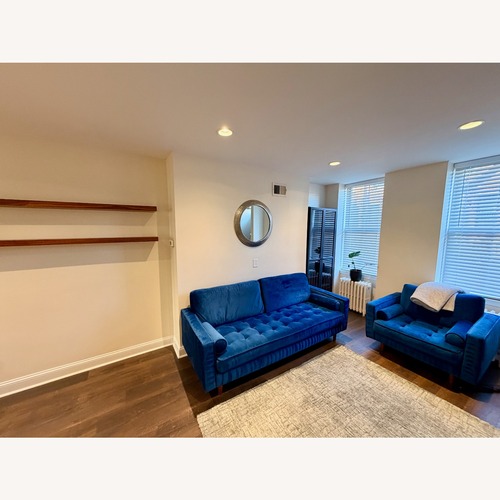 Used AllModern Geo Upholstered Armchair for sale on AptDeco