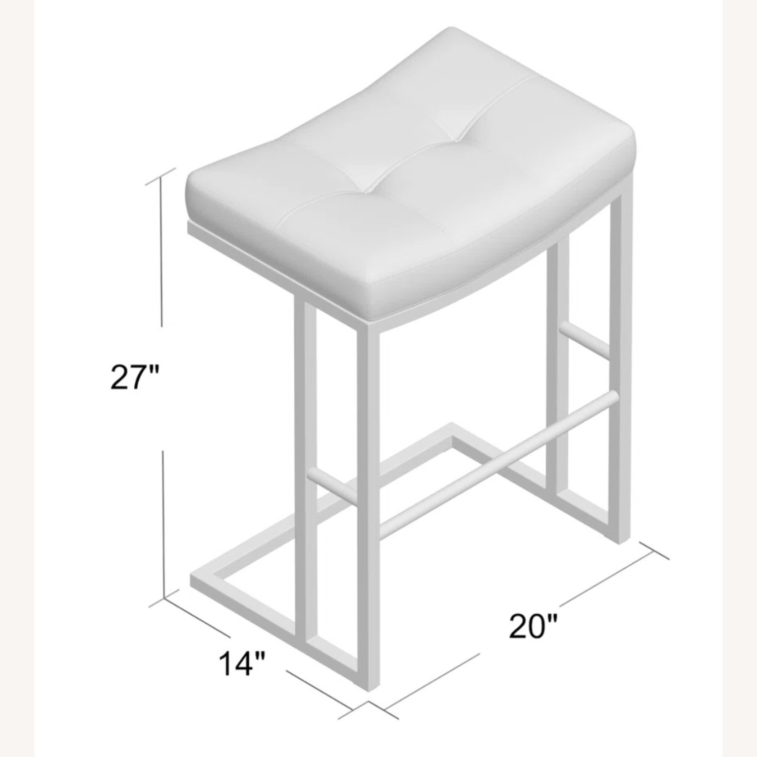 Bernadetta 26" Counter Height Brass Stainless Steel BarstoolS - image-2