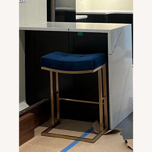 Used Bernadetta 26" Counter Height Brass Stainless Steel BarstoolS for sale on AptDeco