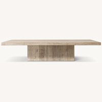 Restoration Hardware Light Gray Reclaimed Oak Coffee Table