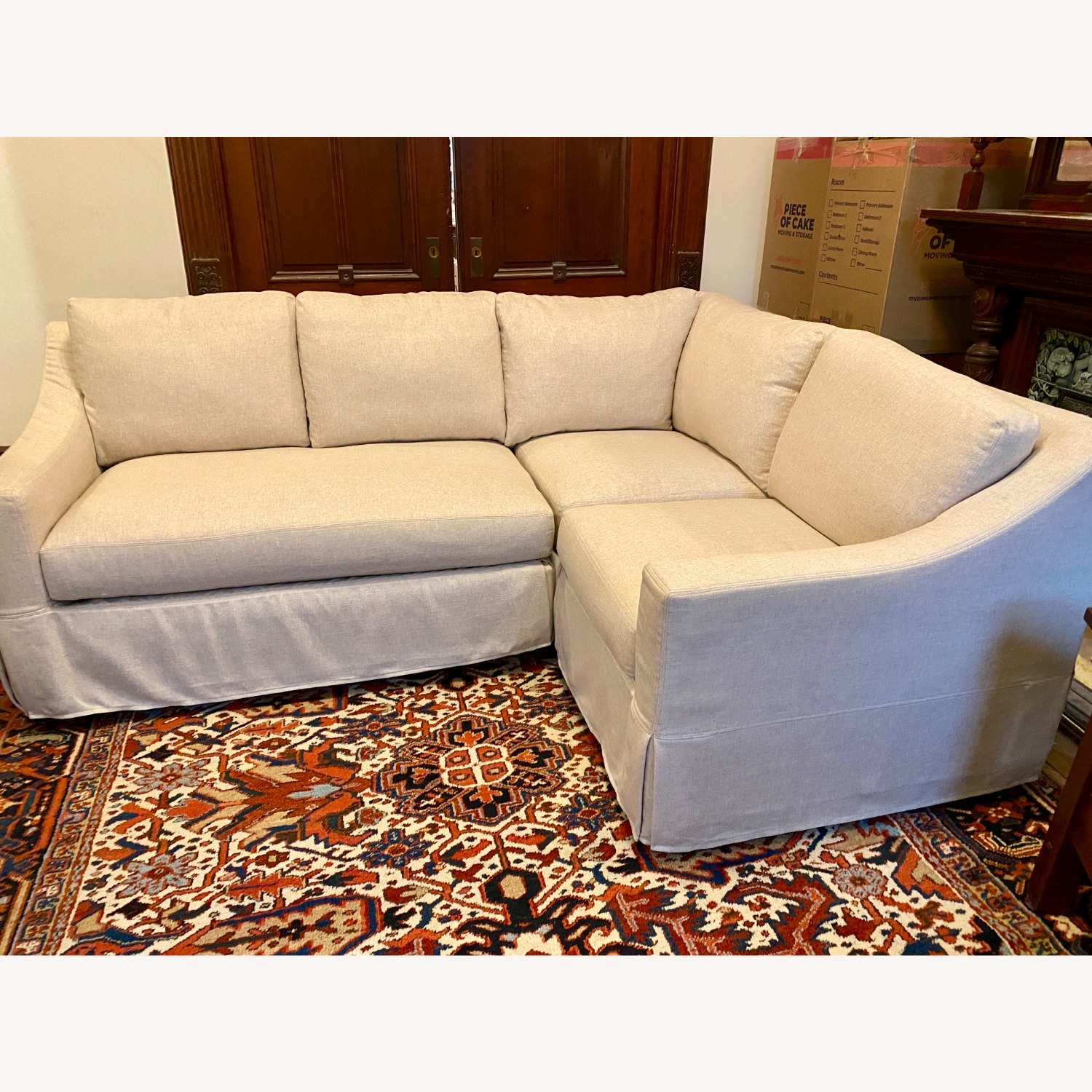 Pottery Barn Oatmeal 3+ Piece Sectional - image-1