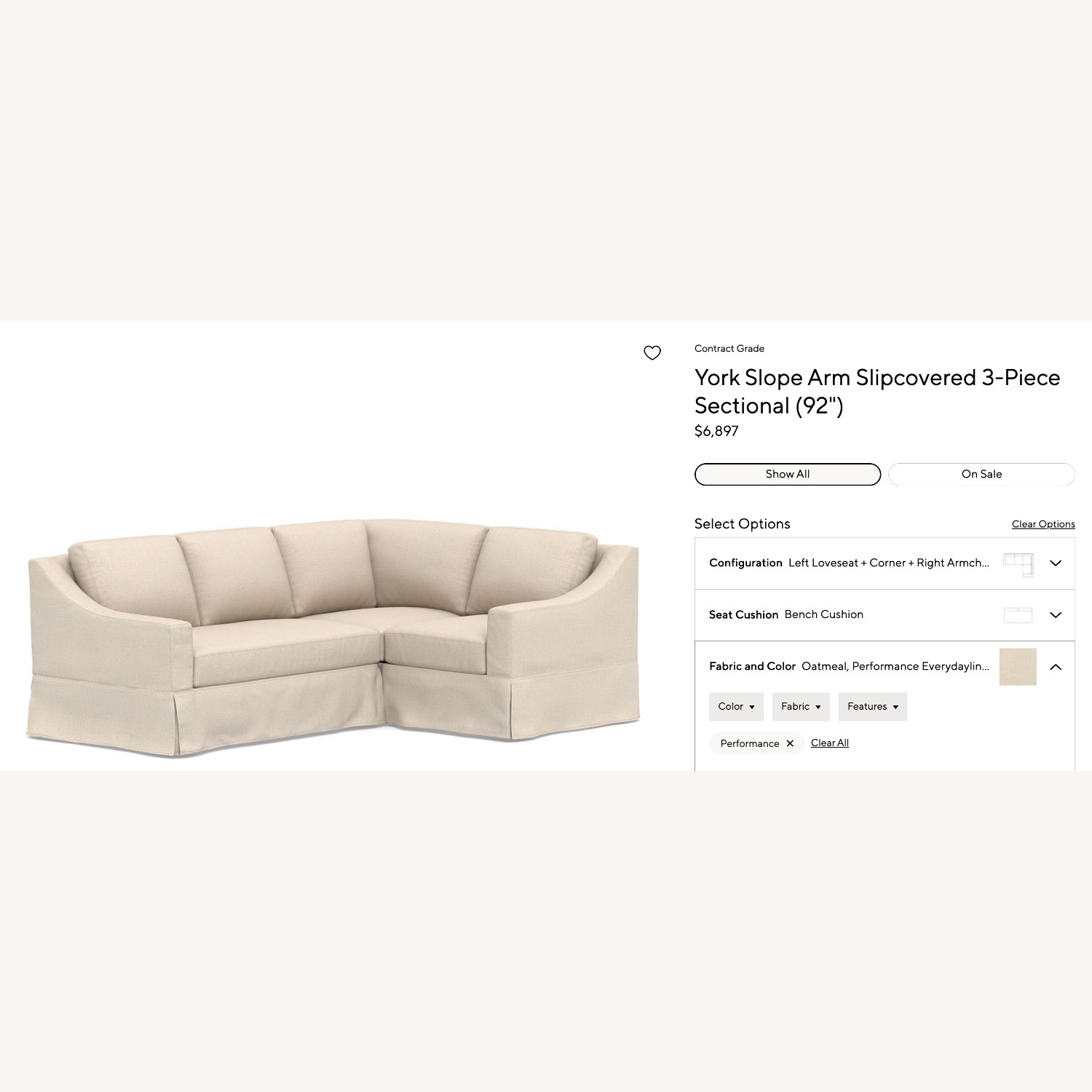 Pottery Barn Oatmeal 3+ Piece Sectional - image-6