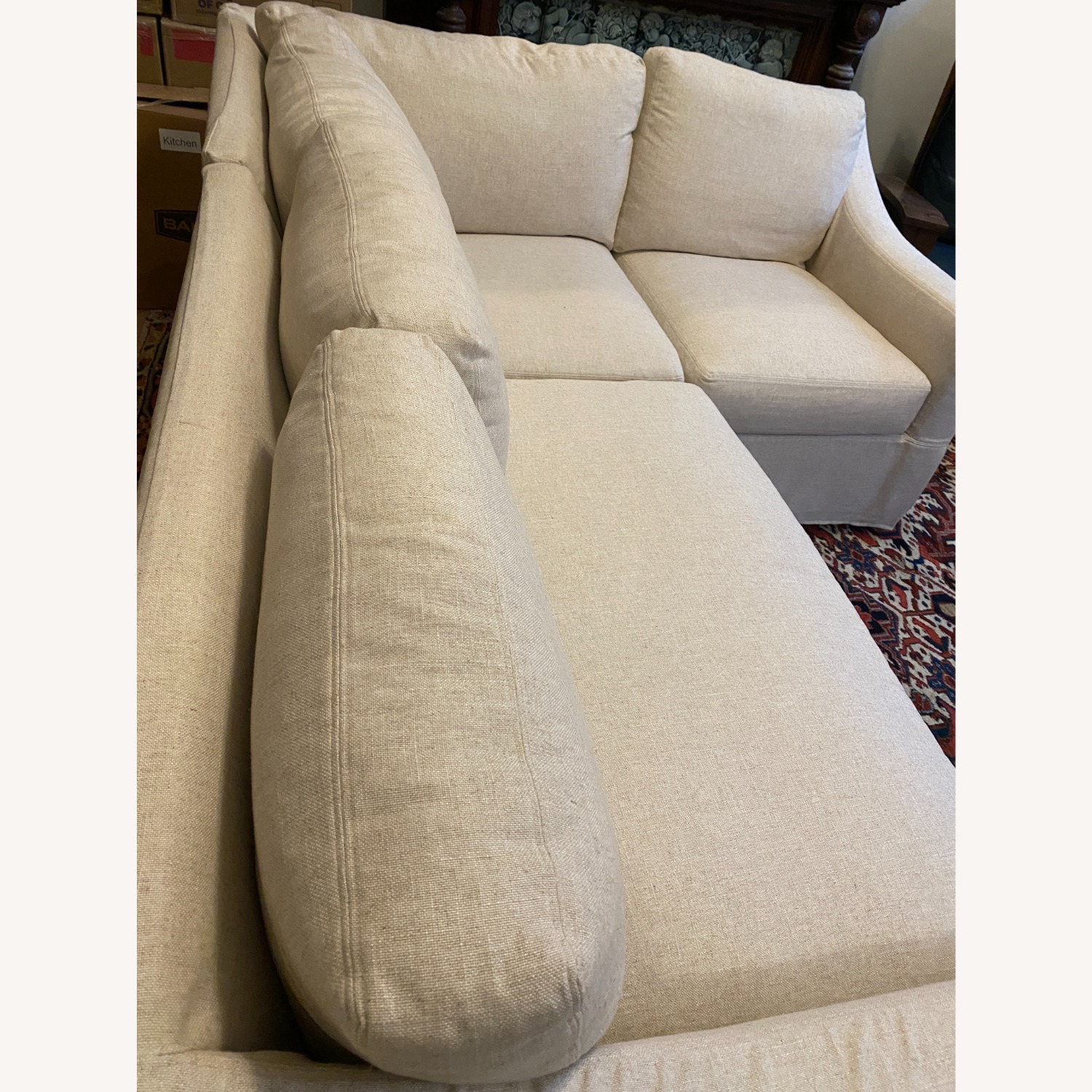 Pottery Barn Oatmeal 3+ Piece Sectional - image-11